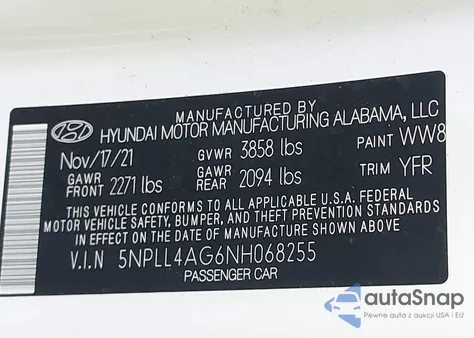 2022 Hyundai Elantra Se из США, поврежденный, VIN 5NPLL4AG6NH068255